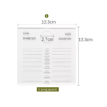 Skaidraus akrilo dviejų eilių paletė